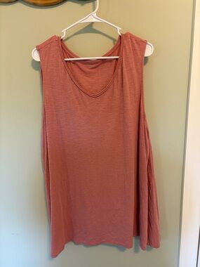 Coldwater Creek Sleeveless Scoop Tank in Dusty Rose